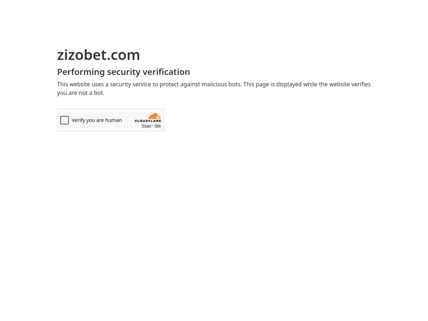 Zizobet casino lobby screenshot
